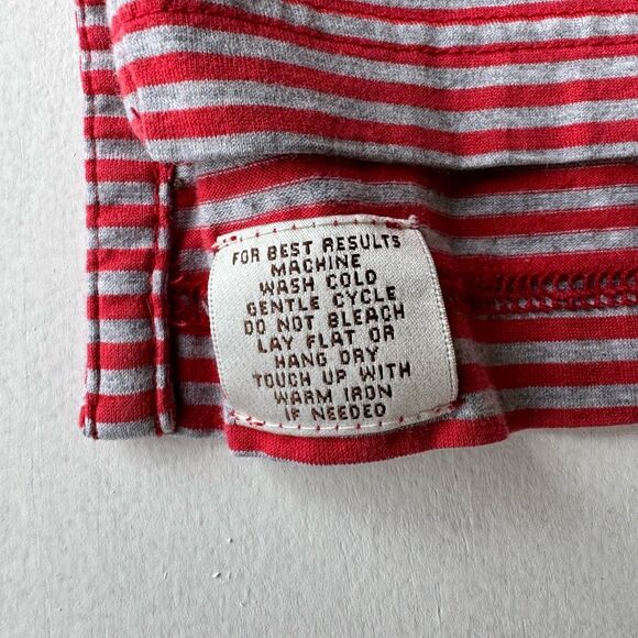 Peter Millar Mens Polo Shirt Red Striped Short Sleeve Golf Rugby Casual Size XL - Picture 4 of 6